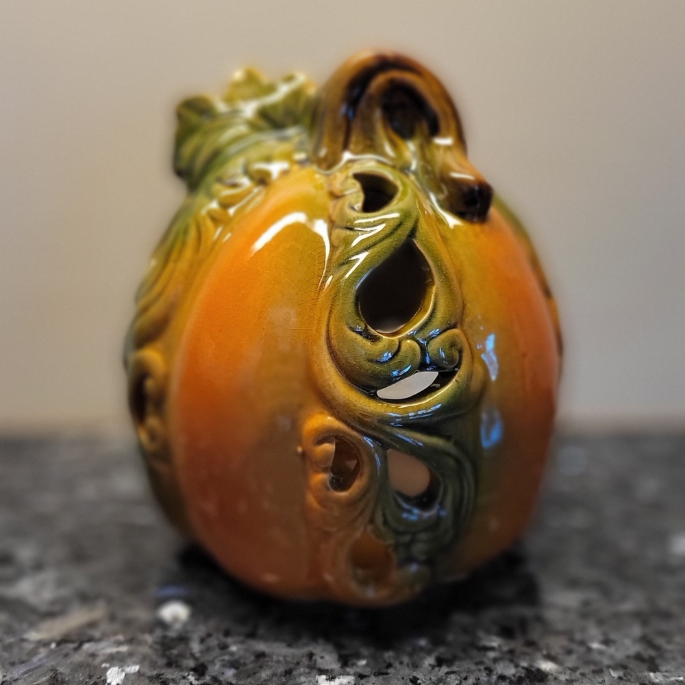 Ceramic Pumpkin luminary